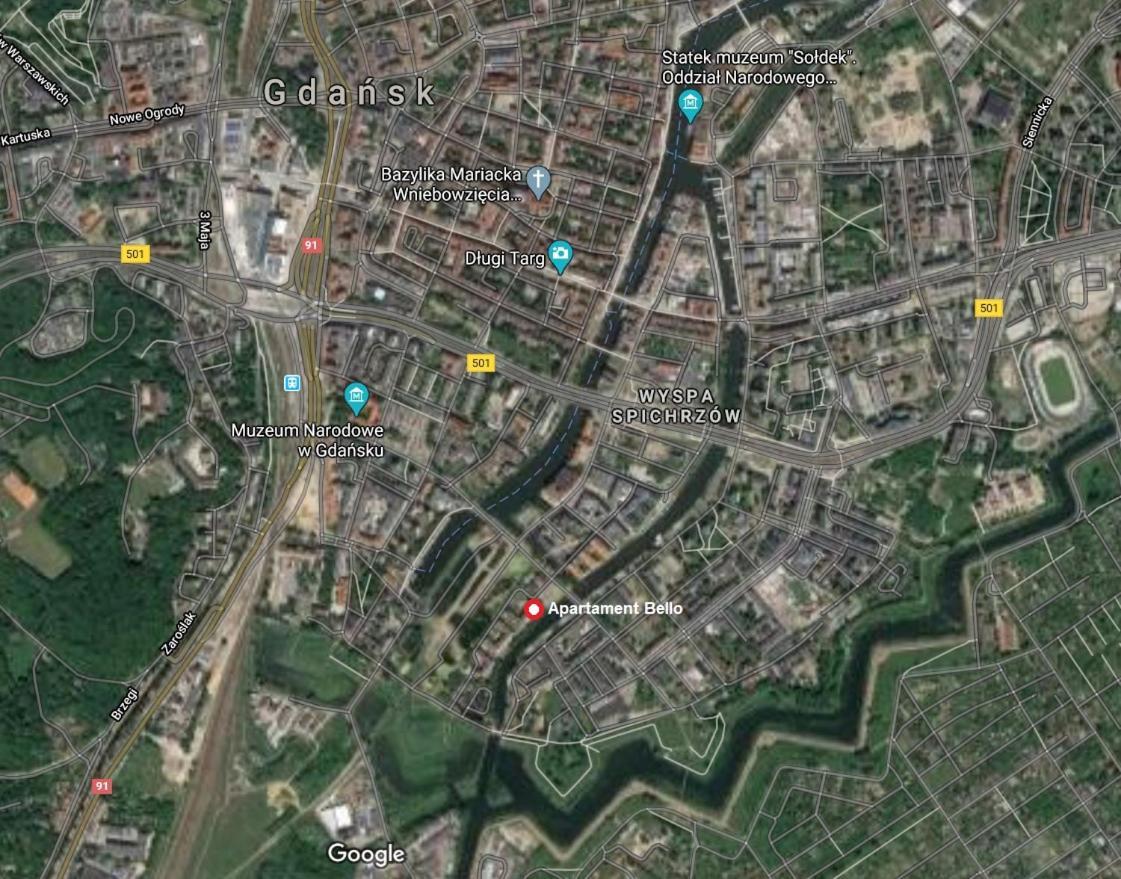 Appartamento Apartament Bello - parking Danzica Esterno foto